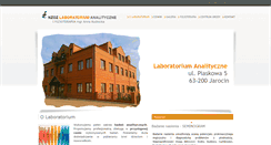 Desktop Screenshot of laboratoriumjarocin.pl